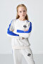 Ecru O Neck Wide Leg Standard Fit Printed Girl's Tracksuit Set - 75165 - 4