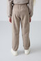 Dark Beige Thick Soft Textured Standard Fit Embroidered Fleece Girls' Sweatpants - 75155 - 5
