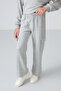 Gray Melange Cotton Soft Textured Standard Fit Embroidered Girls' Tracksuit Set - 75159 - 6