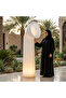 أورا مودرن حجم كبير إضاءة LED أصيص زراعة بتصميم انسيابي من بلاستيك LLDPE بسعة 10 لتر وأبعاد 38 × 45 × 172 سم - 5