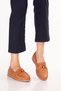 Genuine Leather Women's Casual Loafer Shoes Esl.8007 Tan Skin - 5