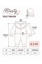 Lora Hat Mevlütlük Jumpsuit Set with Lace Collar Detail - 100% Cotton Beige - 5