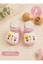 Girl Baby Pink Color Cute Sleeping Teddy Bear Toy Rattle Socks 0-6 Months