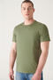 Men's Khaki Basic Cotton T-Shirt E001000 - 3