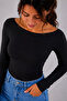 Women's Boat Neck Modal Fabric Lycra Long Sleeve Finger Loop Blouse Fit Casual Stylish Top Wear - 6