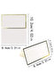 50pcs 50pcs Gold Foil Table Card Wedding Name Guest Card, Seat Name Card - 2