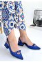 Blue Women's Classic Heeled Shoes
