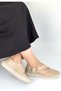 Beige Genuine Leather Women's Casual Shoes - 2