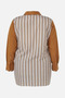 Stripe Pattern Cotton Tunic Biscuit - 2