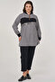 Sequin Embroidered Tunic Gray - 2