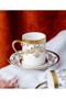 6-Piece Porcelain Vienna Coffee Cup Set Gold - 2