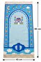 Quran Course with Bag, Elif Ba Book, Children's Prayer Rug, Worship Set, Blue - 5