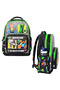 Set of 4, Boy's Patterned Primary School School Bag + Lunch Box + Pen Holder + Eraser Holder - 4