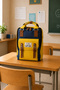 Cats Backpack with USB Port Yellow - 2