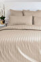 Premium Cappuccino Color Double Cotton Satin Duvet Cover Set