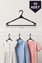 10-Piece Children's Clothes Hanger, Waiter Boy Hanger, Plastic Hanger, Small Hanger, T-Shirt Hanger, Trouser Hanger
