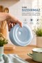 5319 12-Piece Round Food Storage Container Set with Air Release Valves – Blue (3 Different Sizes X 4 Pieces) - 4