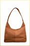 Women's Studded Detailed Suede Hand and Shoulder Bag - Tan - 4
