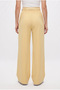 Women's Rena Belted Lycra Yellow Palazzo Trousers - 6