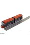 Avenio Tram Red Metal Toy City Tram Collection Model 20 cm - 6
