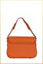Lia Women's Hand and Shoulder Bag with Chain Buckle Accessories - Orange - 4