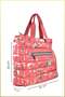 Mely Parachute Fabric Printed Large Size Hand and Shoulder Bag - Red - 2