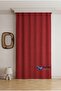 Crown Red Solid Color Soft Background Curtain, Pleatless Flat Planting, Extrafor Drawstring, Single Wing - 4
