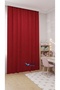 Crown Red Solid Color Soft Background Curtain, Pleatless Flat Planting, Extrafor Drawstring, Single Wing - 6