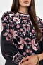 Msn Floral Embroidered Crepe Blouse - 4