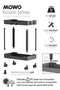 2-Tier Organizer Shelf with Wheels Black, Bathroom Cabinet, Kitchen Counter and Under Sink, Detergent Holder - 6