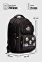 Ççs 51959 School Backpack Student Daily Travel Holiday Sports Walking Trip Black - 6
