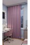 Crown Lilac Solid Color Background Curtain, Pleat-Free Flat Planting, Extra-Fore Drawstring, Single Wing - 4