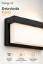 Modern Wall Sconce Black Framed Decorative Wall Lighting Lamp - 6