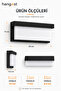 Modern Wall Sconce Black Framed Decorative Wall Lighting Lamp - 3
