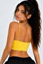 Women's Thin String Strap Double-Layered Crop Blouse, Basic Bustier - 4