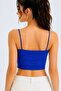 Women's Thin String Strap Double-Layered Crop Blouse, Basic Bustier - 5