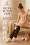 Original 7-12 Years Old Girls' Leggings Socks - Premium Acrylic Knit Special Design for Kids Ballet Dance Gymnastics Leg Warmer Foot Warmer Children's Leggings - Brown - 2