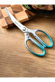 Blue Seiko stainless steel blue gradient kitchen scissors Chicken duck fish bone kitchen tools outdo - 8