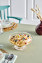 Selen Concept Moon Model Handmade Glass Salad and Presentation Bowl with Feet - 4
