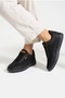 Men's Daily Breathable Comfortable Lace-up Lightweight Sneakers Black Sports Shoes 014 - 2