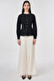100% Cotton Pleated Detailed Blouse Black - 3