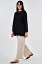 Punto Stitched Combed Cotton Sweatshirt Black - 2