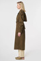 Windbreaker Detailed Belted Trench Coat Khaki - 3