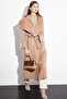 Premium Wool Double Sided Coat Light Camel - 3