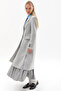Premium Wool Double Button Coat Light Gray - 6