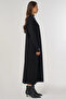 Half Turtleneck Knitwear Dress Black - 6