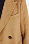 Premium Wool Double Button Coat Camel - 6