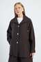 Oversized Trench Coat with Buttoned Stopper - 3