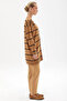 Striped Knitwear Cardigan Beige Black - 5
