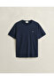 Men's Navy Blue Regular Fit T-Shirt - 3